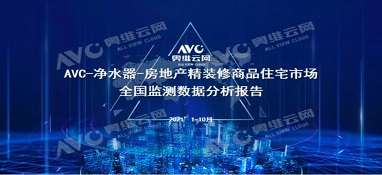 截止2021年前10月，精裝修市場(chǎng)凈水器持續(xù)增長(zhǎng)